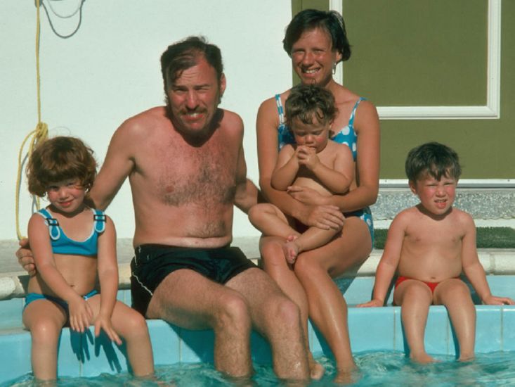   at  pool of motel in Treasure Island, Florida, very early in 1975